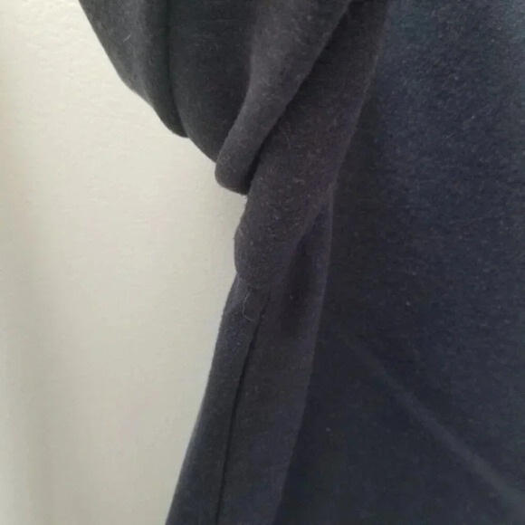 Kit and Ace Collarless Stretch Button Front Traveler Jacket Navy  S - Picture 11 of 13